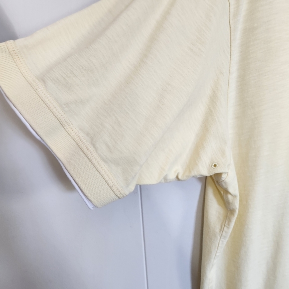 The North Face Mens Yellow Short Sleeve Polo Shirt Basic Summer Hiking Active - Picture 3 of 8